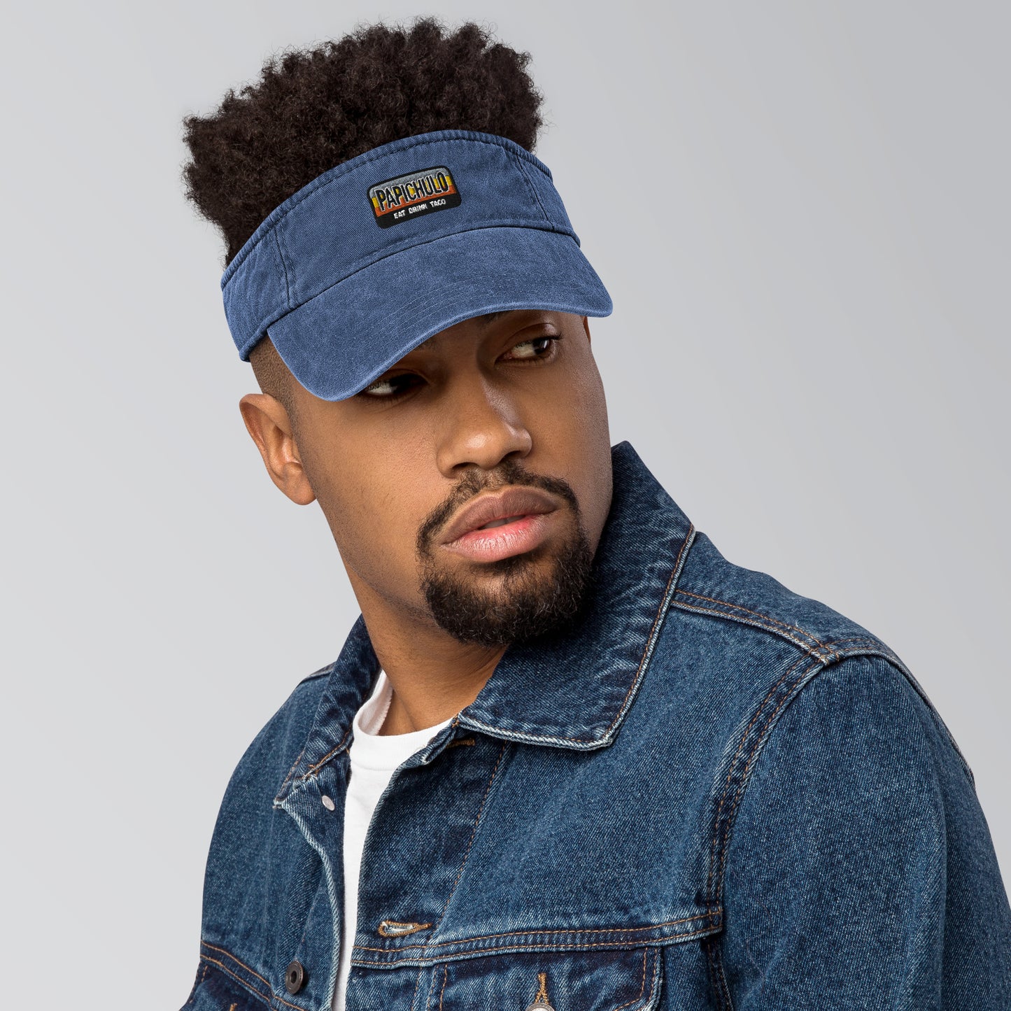 Papi Plate Denim visor